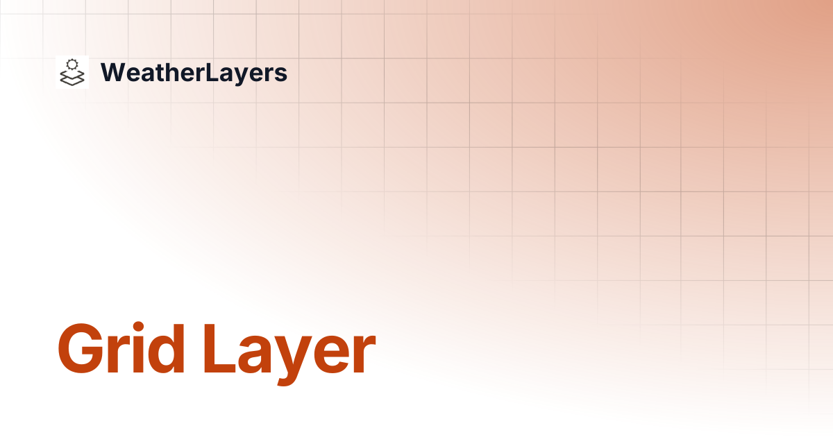 Grid Layer | WeatherLayers